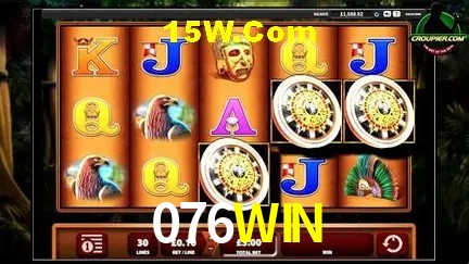 Tela de boas-vindas e lobby de jogos do aplicativo 076WIN